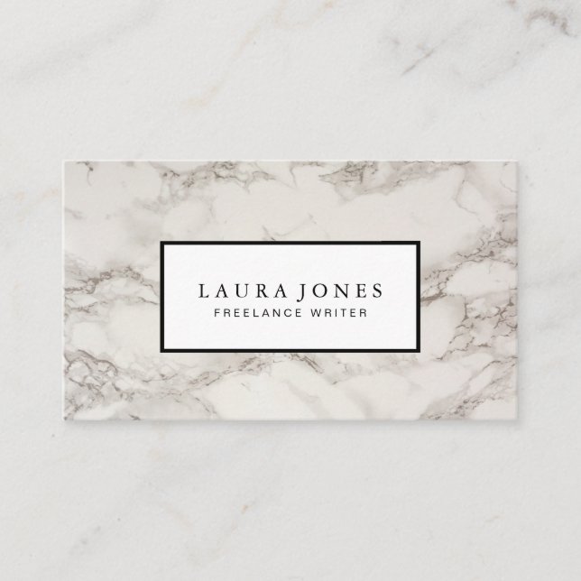Professional Marble Business Card (Front)