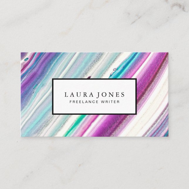 Professional Marble Business Card (Front)