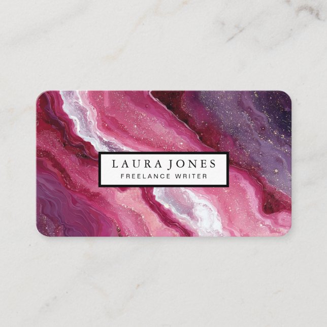 Professional Marble Business Card (Front)