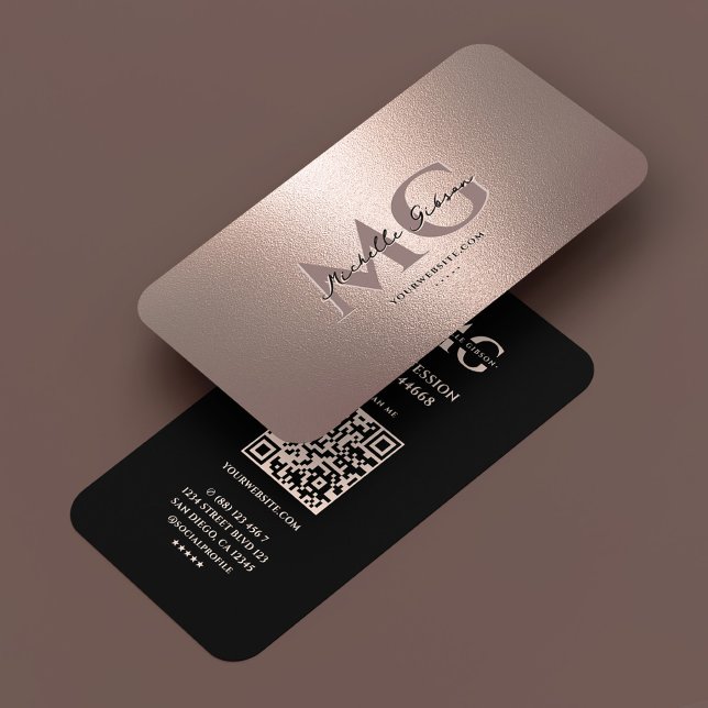 Professional Marketing Faux Copper Bronze Rosegold Business Card (Professional Marketing Faux Copper Bronze Rosegold Business Card
)