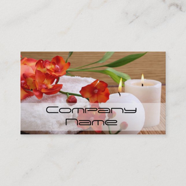 Professional Massage Salon / Relax Business Card (Front)