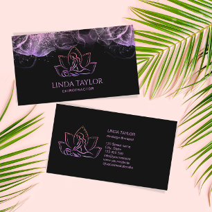 Professional Massage Therapist Lotus CHIROPRACTOR  Business Card