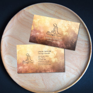 Professional Massage Therapist Lotus CHIROPRACTOR Business Card