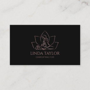 Professional Massage Therapist Lotus CHIROPRACTOR  Business Card