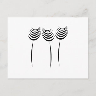 Professional Master Gardener Floral Fashion Logo Postcard