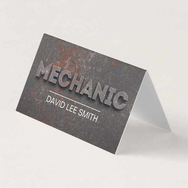 Professional Mechanic Business Card (Front)