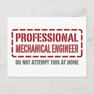 Professional Mechanical Engineer Postcard