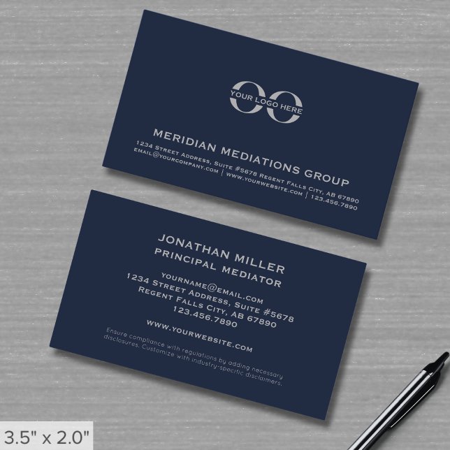 Professional Mediation Services Business Card (Creator Uploaded)