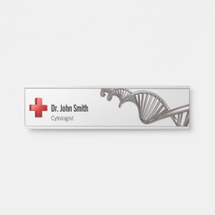 Professional Medical 3D Symbol Cross DNA Door Sign