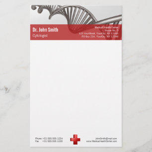 Professional Medical 3D Symbol Cross DNA Stationery