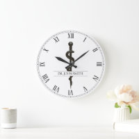 Professional Medical Asclepius Black White Simple