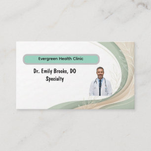 Professional Medical  Card with QR Code