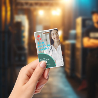 Professional Medical Service Employee ID Badge - M
