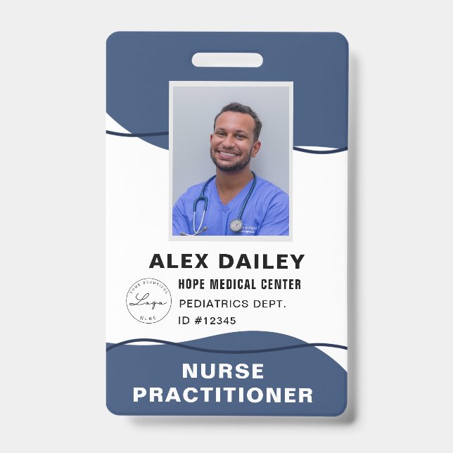 Professional Medical Surgical Employee Badge ID Badge (Front)