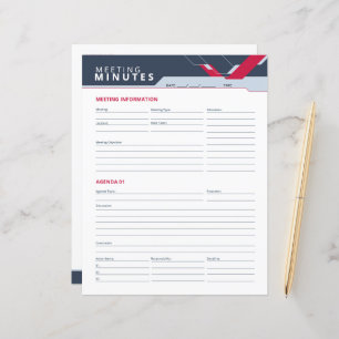 Professional Meeting Minutes Template