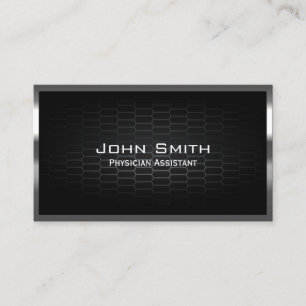 Professional Metal Framed Physician Assistant Business Card