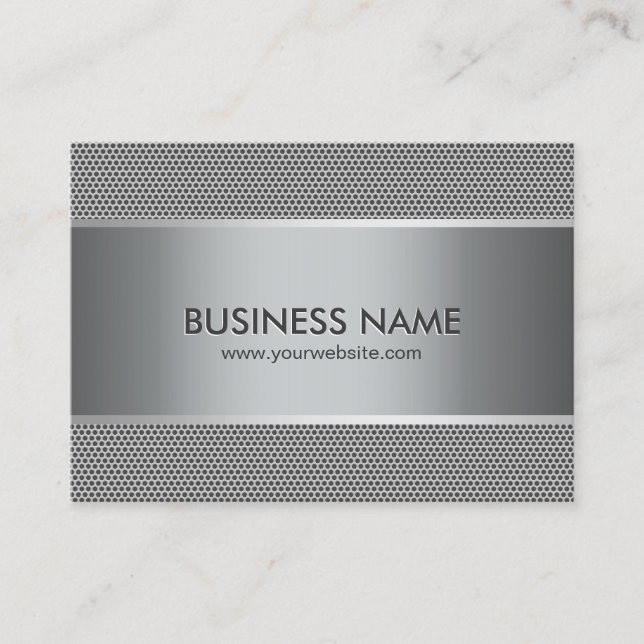 Professional Metal Steel Automotive Business Cards (Front)