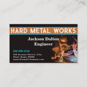 Professional Metal Welding Fabrication Contractor  Business Card