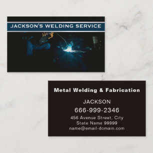 Professional Metal Welding Fabrication Contractor  Business Card