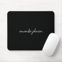 Professional Minimal Black and White Monogrammed