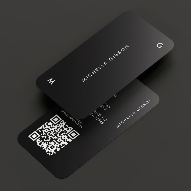 Professional Minimal Black Ombre Simple Business Card (Professional Minimal Black Ombre Simple Business Card
)