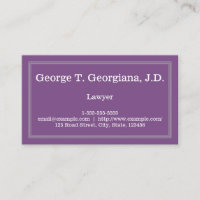 Professional & Minimal Lawyer Business Card