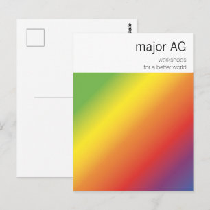 Professional minimal postcard