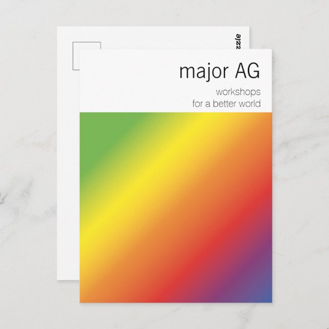 Professional minimal  postcard (Front/Back)