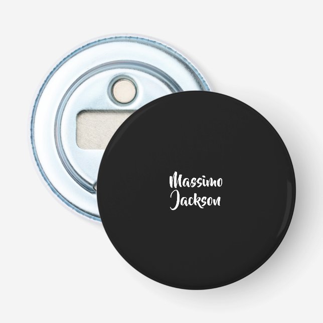 Professional Minimalist Add Name Personalised Bottle Opener (Front)