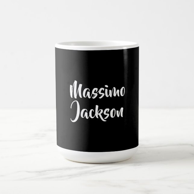 Professional Minimalist Add Name Personalised Coffee Mug (Center)
