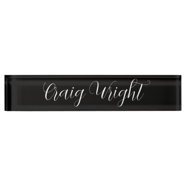 Professional Minimalist Add Name Personalised Nameplate (Front)