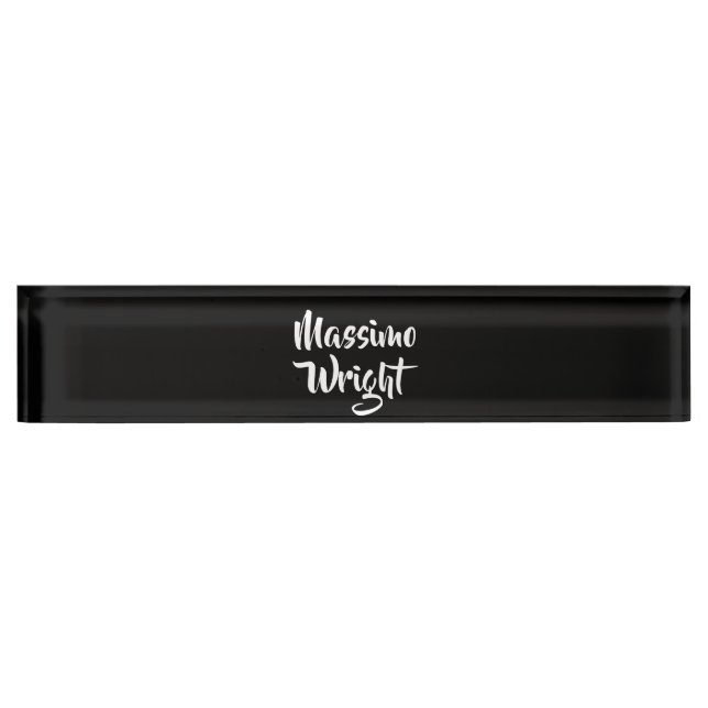 Professional Minimalist Add Name Personalised Nameplate (Front)