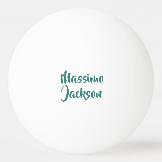 Professional Minimalist Add Name Personalised Ping Pong Ball (Front)