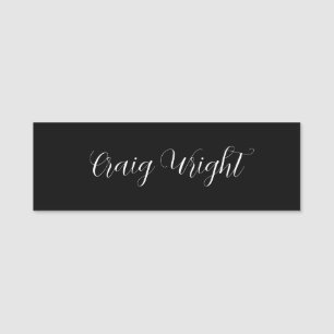 Professional Minimalist Add Name Personalised Tag