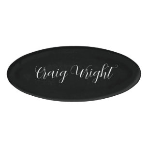 Professional Minimalist Add Name Personalised Tag