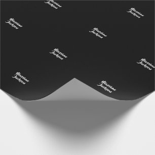 Professional Minimalist Add Name Personalised Wrapping Paper