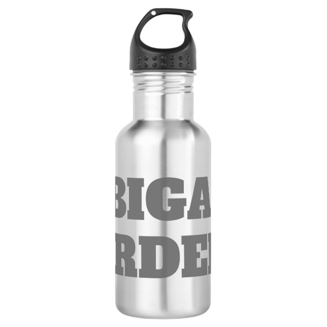 Professional minimalist bold modern custom plain 710 ml water bottle (Front)