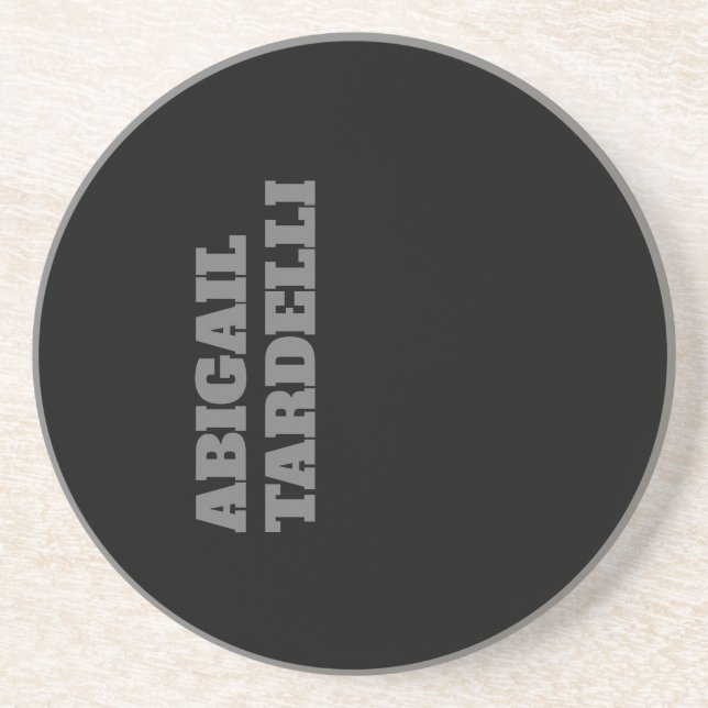 Professional minimalist bold modern custom plain coaster (Front)