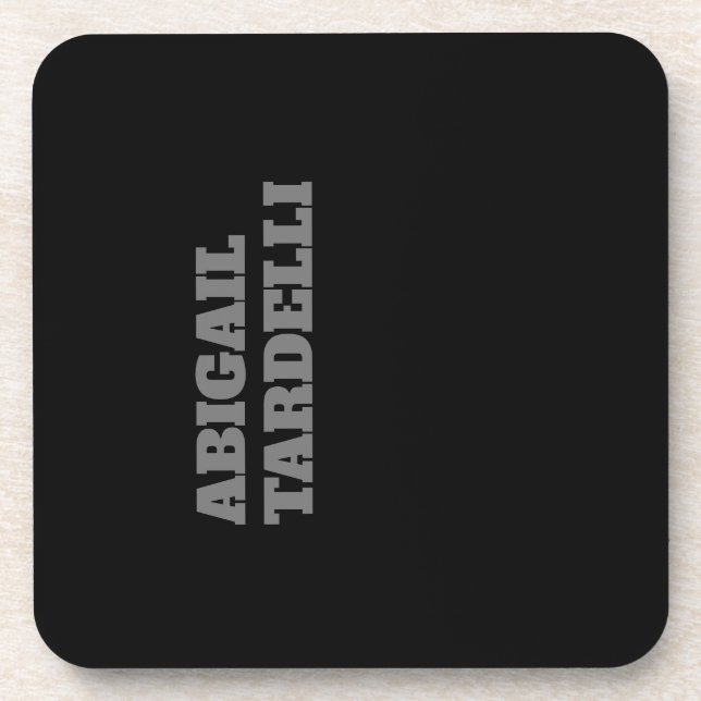 Professional minimalist bold modern custom plain coaster (Front)