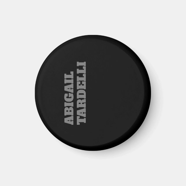 Professional minimalist bold modern custom plain magnet (Front)