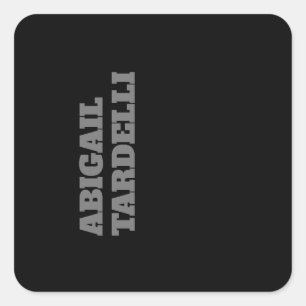 Professional minimalist bold modern custom plain square sticker
