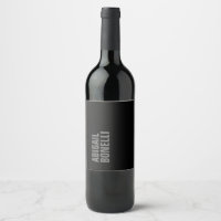 Professional minimalist bold modern grey name