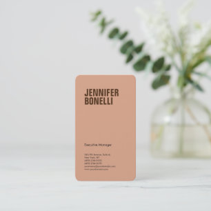 Professional minimalist bold text tumbleweed colou business card