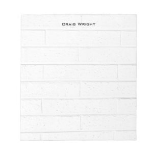 Professional Minimalist Brick Wall Notepad