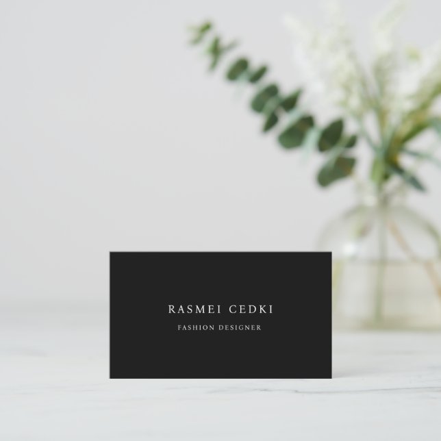 Professional Minimalist Business Card (Standing Front)