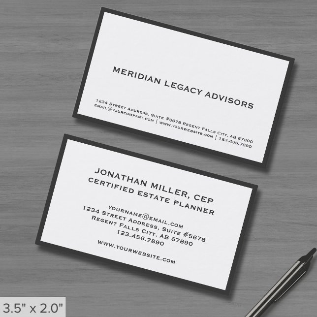 Professional Minimalist  Business Card (Creator Uploaded)