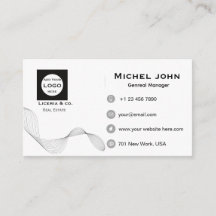 professional Minimalist business custom card