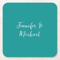 Professional minimalist calligraphy green blue