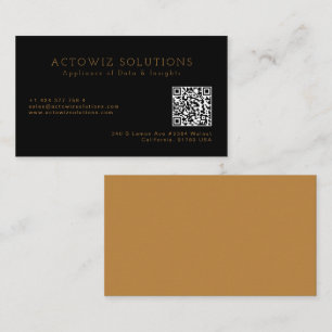 Professional Minimalist Editable Info Business Card