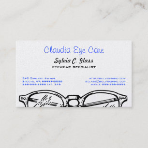 Professional Minimalist Eyewear Optical Stationery Business Card